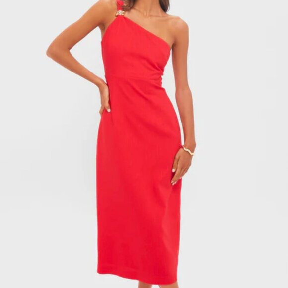 Tuckernuck Hyacinth House One Shoulder Midi Dress - Picture 2 of 16